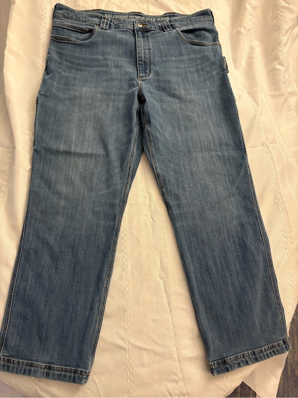 Duluth Trading Co Light Blue Straight Leg Jeans
